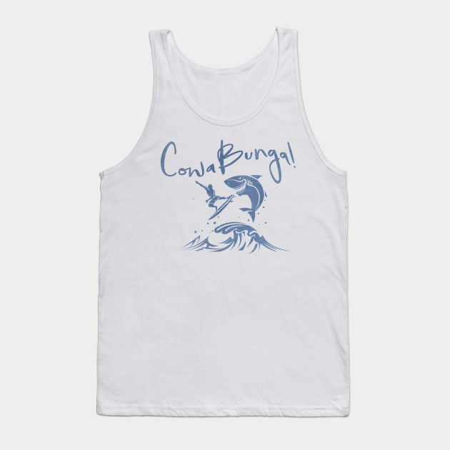 CowaBunga!, Surf Hard Tank Top by keshanDSTR